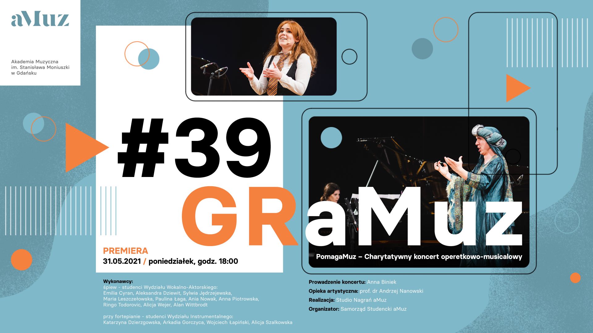 Plakat wydarzenia 'GRaMuz #39 | PomagaMuz'