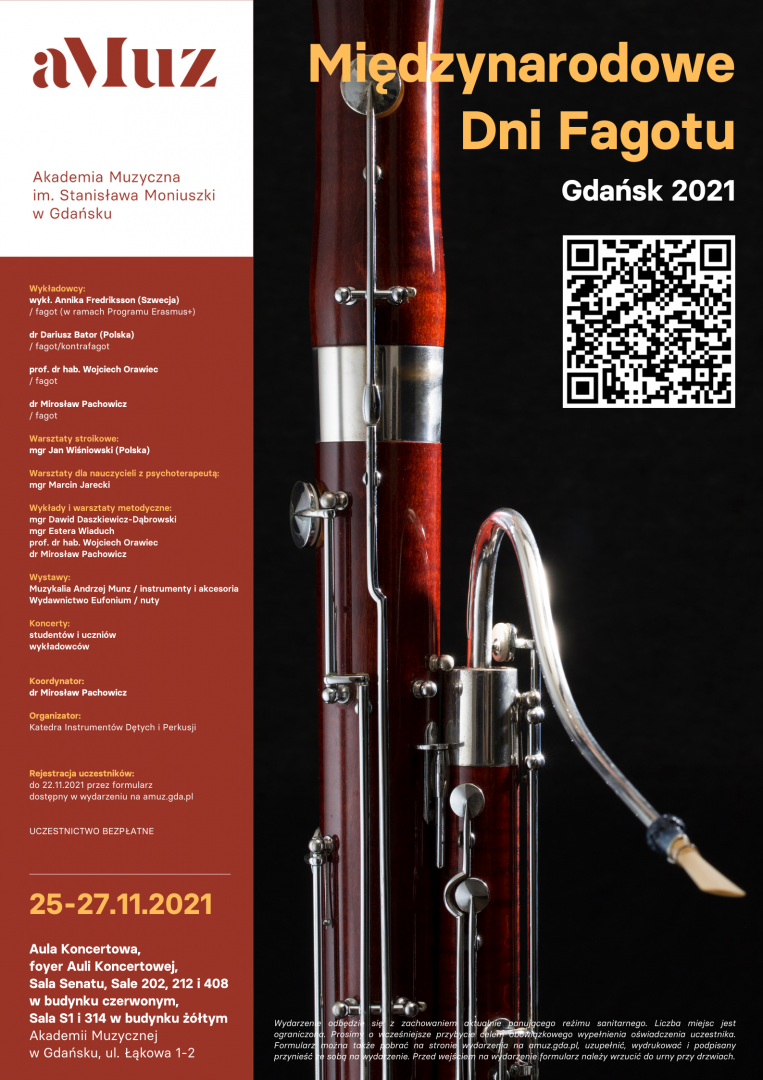 Plakat wydarzenia 'Międzynarodowe Dni Fagotu'