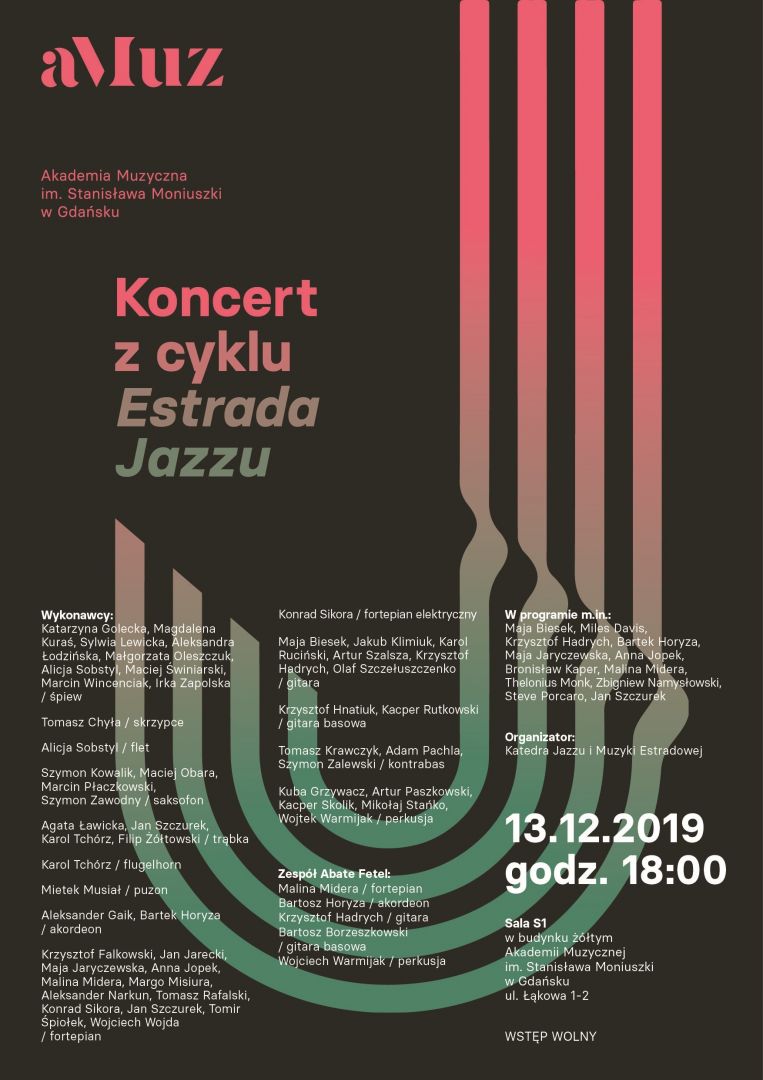 Plakat wydarzenia 'Koncert z cyklu „Estrada Jazzu”'