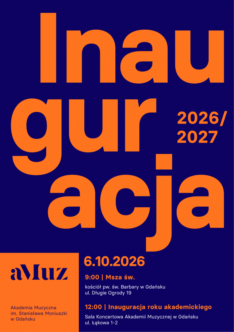 Plakat wydarzenia 'Inauguracja roku akademickiego 2026/2027'