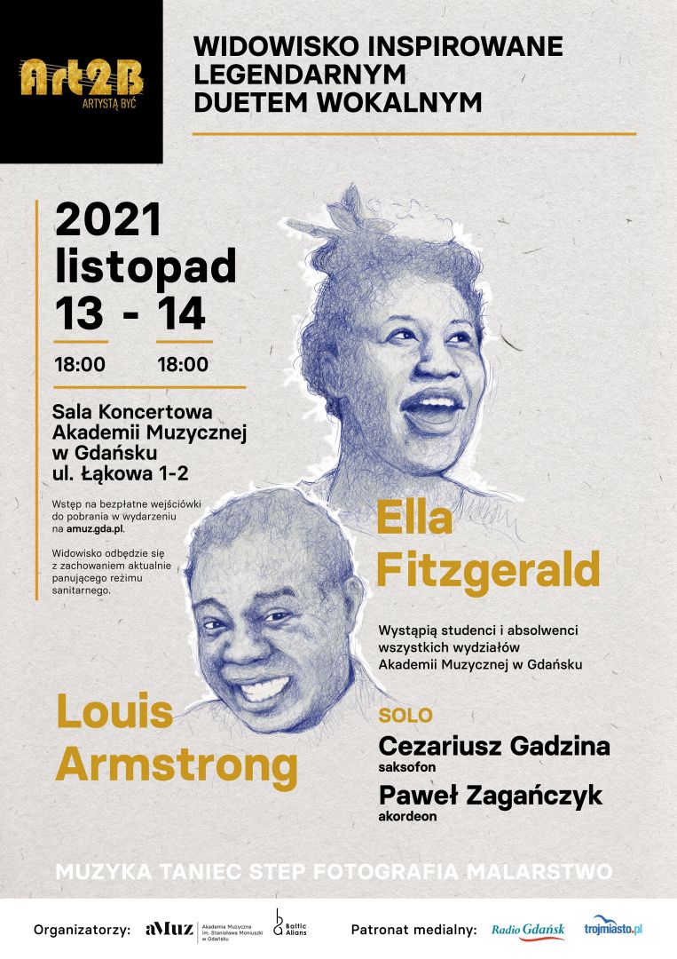 Plakat wydarzenia 'Widowisko artystyczne „Artystą Być 2”'