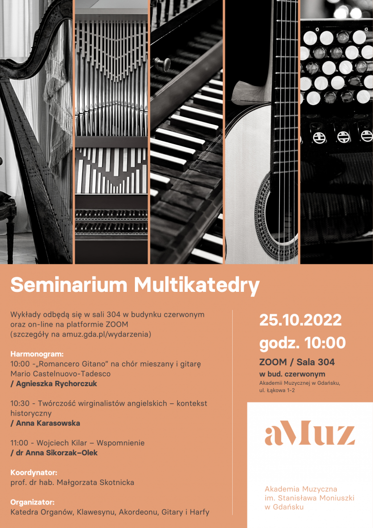 Plakat wydarzenia 'Seminarium Multikatedry'