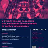 Plakat do wydarzenia zwierający skrócone dane ze strony internetowej