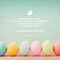 Obrazek z galerii nr 0 wydarzenia 'Życzenia wielkanocne Władz Rektorskich aMuz'