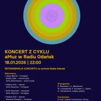 Plakat do wydarzenia zawierający skrócone dane ze strony internetowej