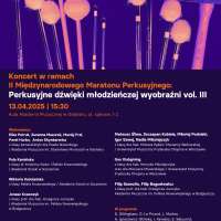 Plakat wydarzenia II Międzynarodowy Maraton Perkusyjny