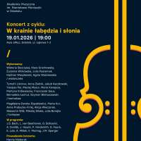 Plakat do wydarzenia zawierający skrócone dane ze strony internetowej