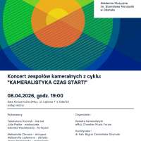 Plakat ze skrótem  informacji o wydarzeniu