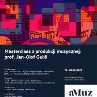 Plakat wydarzenia Masterclass z produkcji muzycznej: Jan-Olof Gullö