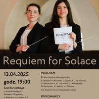 Plakat wydarzenia Koncert dyplomowy studentek specjalności dyrygentura chóralna Sary Leszczyńskiej i Aleksandry Mazur \