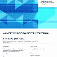 Plakat do wydarzenia zawierający skrócone dane ze strony internetowej