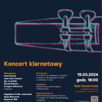 Plakat wydarzenia Koncert klarnetowy w ramach w ramach IV Międzynarodowego Festiwalu „Gdańskie Dni Klarnetu i Saksofonu”