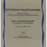 Obrazek z galerii nr 1 wydarzenia 'Sukces zespołu wokalnego Art’n’Voices na konkursie chóralnym w Tolosie'