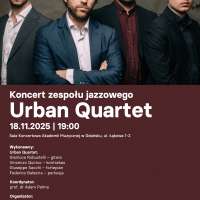 Plakat do wydarzenia zawierający skrócone dane ze strony internetowej