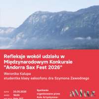 Plakat do wydarzenia zawierający skrócone dane ze strony internetowej