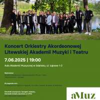 Plakat wydarzenia Koncert Orkiestry Akordeonowej Litewskiej Akademii Muzyki i Teatru