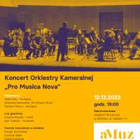 Plakat wydarzenia Koncert Orkiestry Kameralnej „Pro Musica Nova”