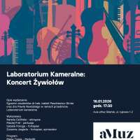 Plakat do wydarzenia zawierające skrócone dane ze strony internetowej