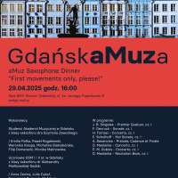 Plakat wydarzenia Koncert z cyklu „aMuz Saxophone Dinner”