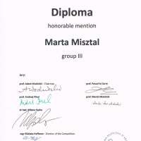 Obrazek z galerii nr 0 wydarzenia 'Marta Misztal laureatką I Międzynarodowego Konkursu im. Jana Hoffmana w Krakowie'