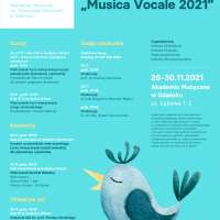 Plakat wydarzenia Musica Vocale 2021