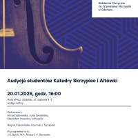 Plakat do wydarzenia zawierający skrócone dane ze strony internetowej