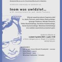 Plakat do wydarzenia zawierający skrócone dane ze strony internetowej