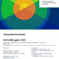 Plakat do wydarzenia zawierający skrócone dane ze strony internetowej