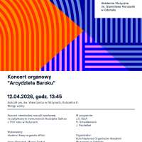 Plakat do wydarzenia zawierający skrócone dane ze strony internetowej