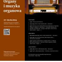 Plakat wydarzenia XVIII Międzynarodowa Konferencja „Organy i muzyka organowa”