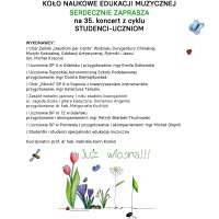 Plakat ze skróconym opisem wydarzenia