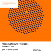 Plakat do wydarzenia zawierający skrócone dane ze strony internetowej