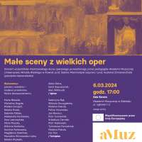 Plakat wydarzenia Koncert: Małe sceny z wielkich oper