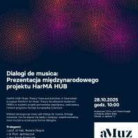 Plakat do wydarzenia zawierający skrócone dane ze strony internetowej