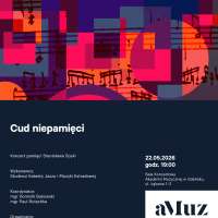 Plakat do wydarzenia zawierający skrócone dane ze strony internetowej