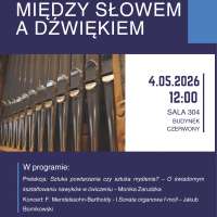 Plakat do wydarzenia zawierający skrócone dane ze strony internetowej