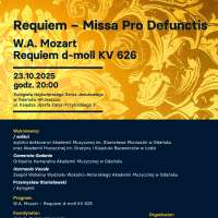 Plakat do wydarzenia zawierający skrócone dane ze strony www