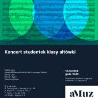 Plakat wydarzenia Koncert studentek klasy altówki dr hab. Katarzyny Budnik