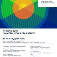 Plakat wydarzenia Koncert z cyklu „Kameralistyka czas start!”