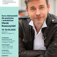 Plakat wydarzenia Kurs mistrzowski dla pianistów i wokalistów: Marek Ruszczyński 