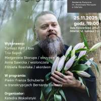 Plakat do wydarzenia zawierający skrócone dane ze strony internetowej