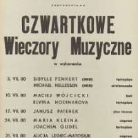 plakat koncertu z 1980 r.