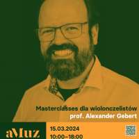 Plakat wydarzenia Masterclasses dla wiolonczelistów - prof. Alexander Gebert (Hochschule für Musik Detmold)