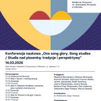 Plakat do wydarzenia zawierający skrócone dane ze strony internetowej