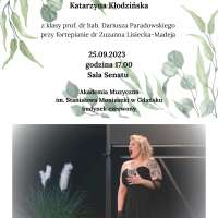 Obrazek z galerii nr 0 wydarzenia 'II Recital dyplomowy Katarzyny Kłodzińskiej - śpiew solowy (studia II st.)'