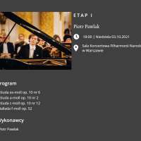 Obrazek z galerii nr 0 wydarzenia 'Studenci aMuz wśród uczestników XVIII Konkursu Chopinowskiego'