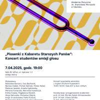 Plakat wydarzenia „Piosenki z Kabaretu Starszych Panów\