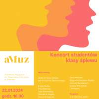 Plakat wydarzenia Koncert studentów śpiewu dra Krzysztofa Bobrzeckiego
