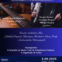Plakat wydarzenia Koncert z cyklu „aMuz u Oblatów”: Kolory brzmienia - gitara i akordeon