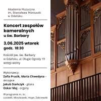 Plakat wydarzenia Koncert zespołów kameralnych